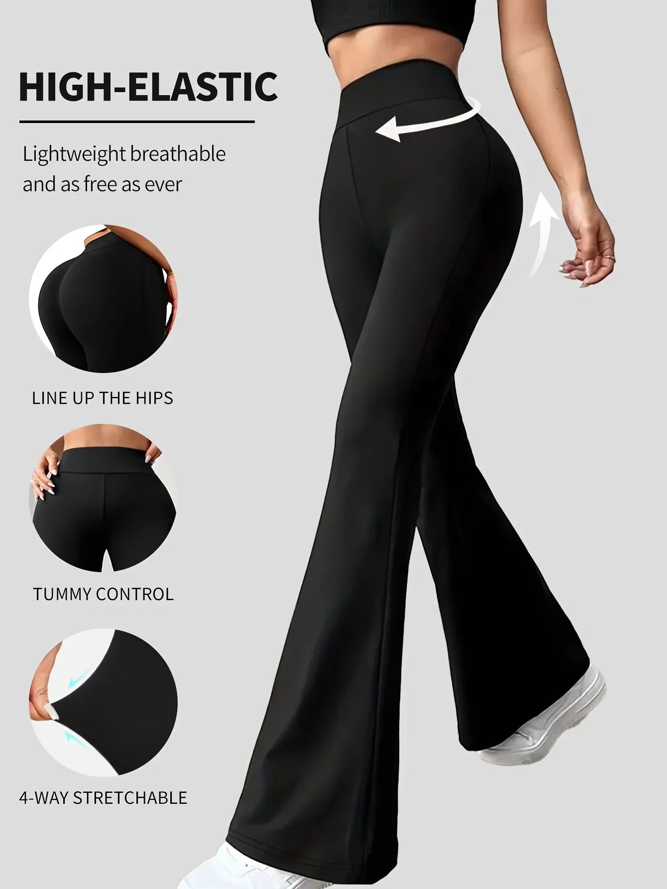 The Contour Bootcut Leggings from the Activewear at Lavishly Me