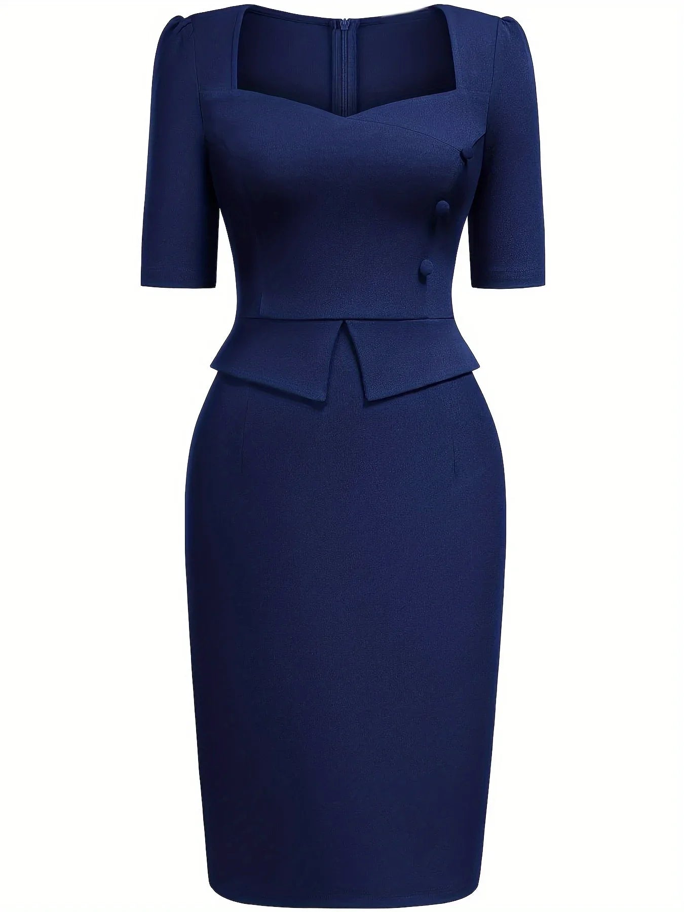 The Camille Peplum Pencil Dress from the Lavishly Me Edit at Lavishly Me