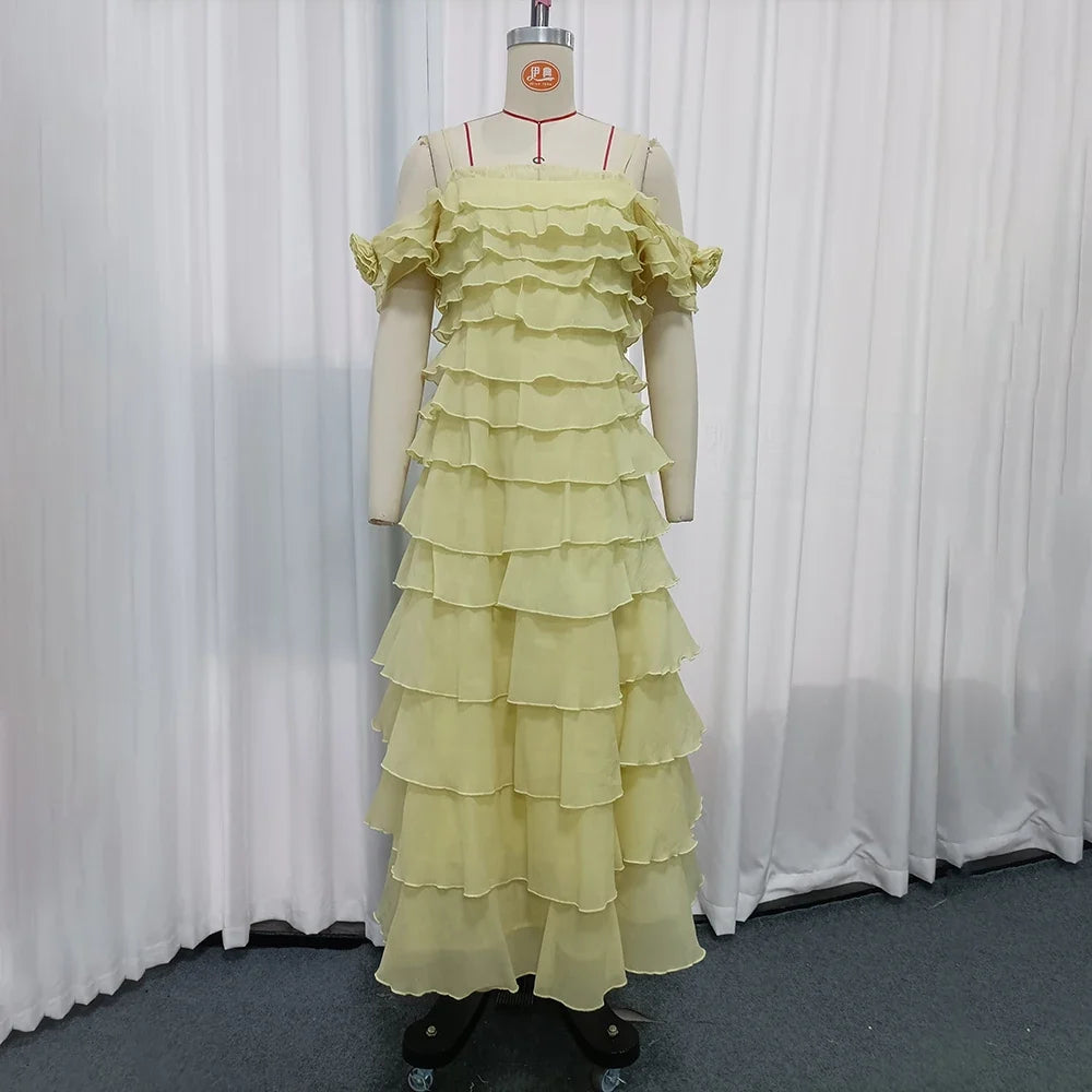 The Marisol Ruffle Maxi Dress from the Soft & Sophisticated at Lavishly Me