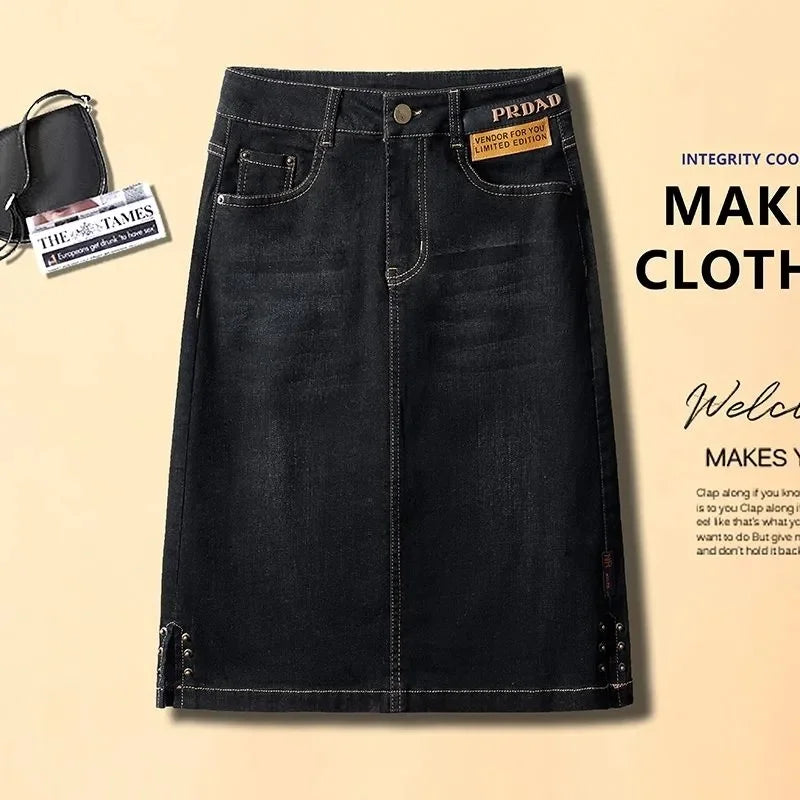 The Soho Split Denim Skirt from the Lavishly Me Edit at Lavishly Me