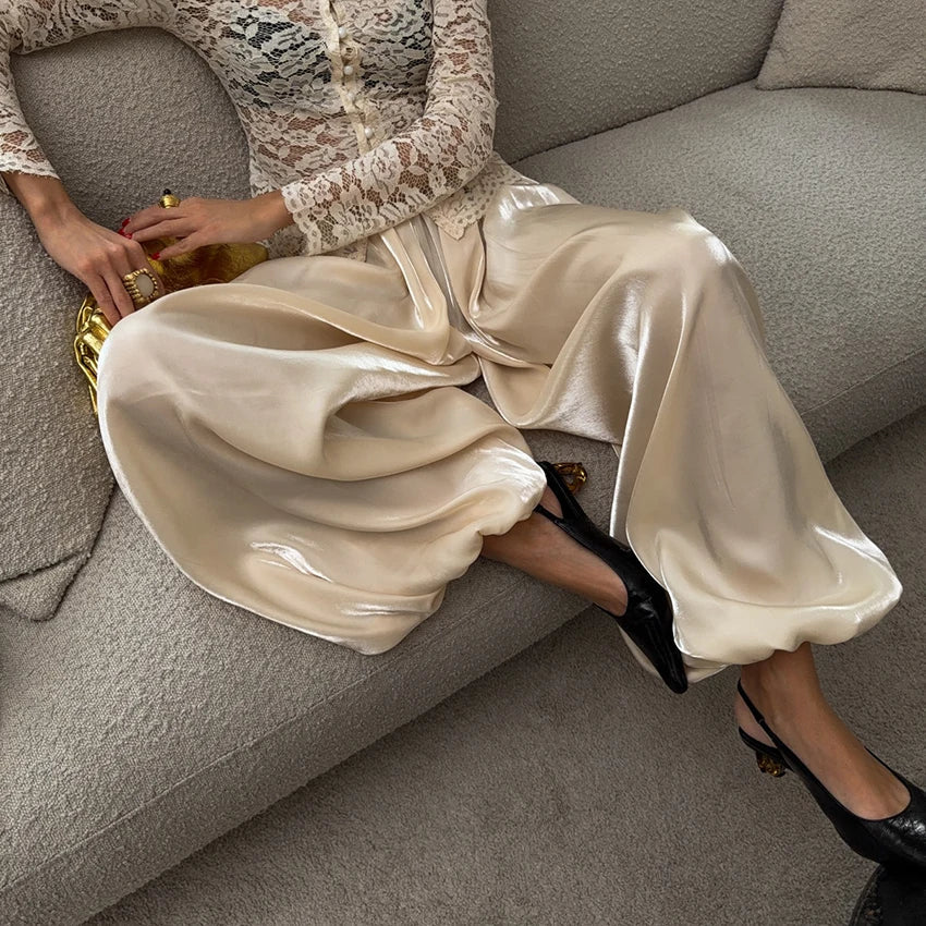 The Blush Pleated Balloon Trousers from the Boss Energy at Lavishly Me
