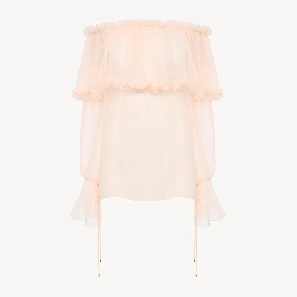 The Valencia Tiered Ruffle Blouse from the Soft & Sophisticated at Lavishly Me