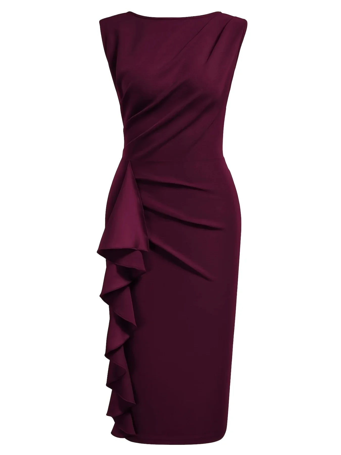 The Vivienne Ruffle Pencil Dress from the Soft & Sophisticated at Lavishly Me