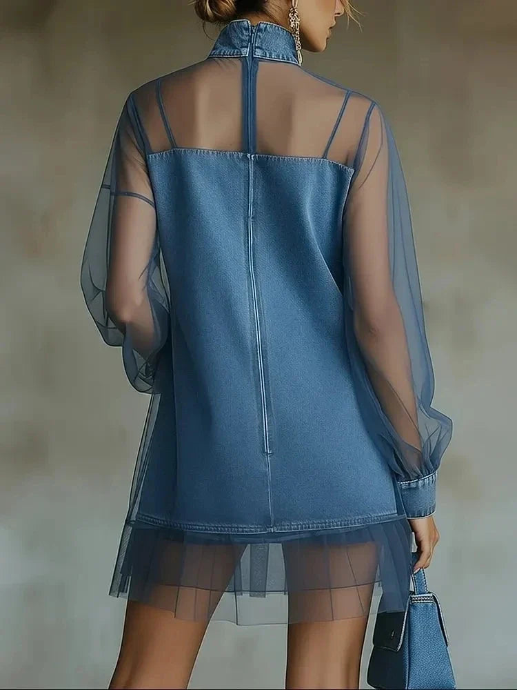 The Midnight Tulle Denim Dress from the Lavishly Me Edit at Lavishly Me
