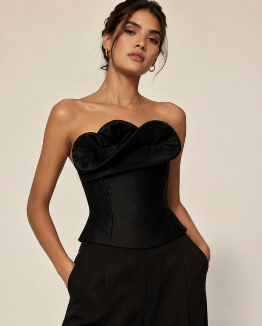 The Noir Petal Corset by Lavishly Me