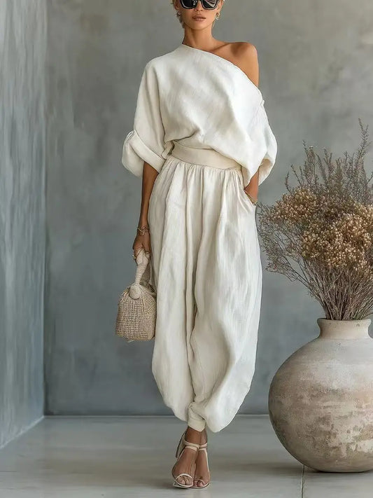 The Mykonos Linen Set from the Everyday Luxe at Lavishly Me