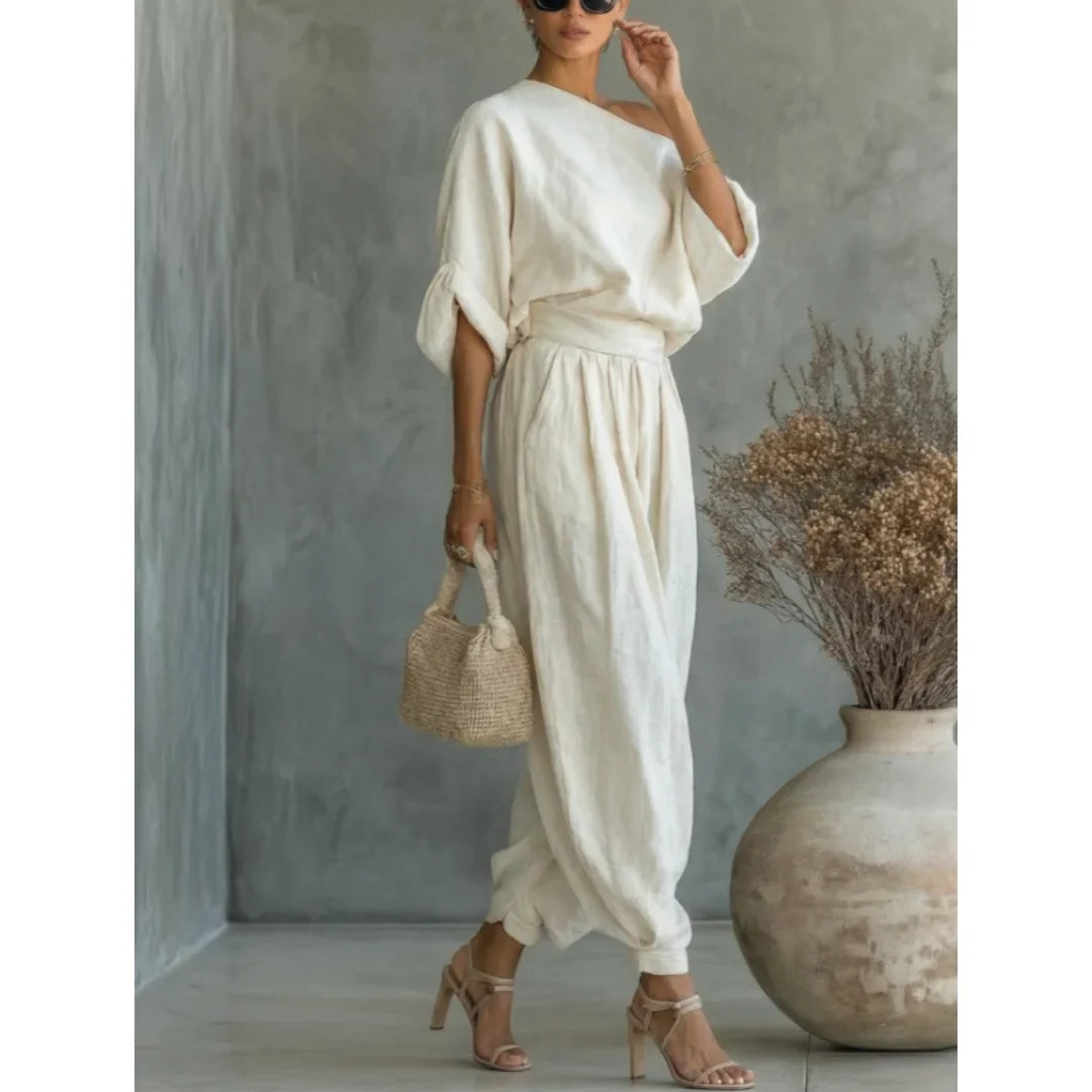 The Mykonos Linen Set from the Everyday Luxe at Lavishly Me