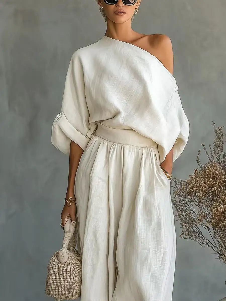 The Mykonos Linen Set from the Everyday Luxe at Lavishly Me