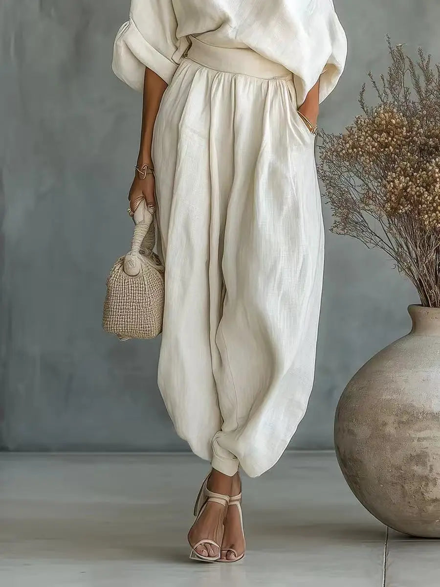 The Mykonos Linen Set from the Everyday Luxe at Lavishly Me