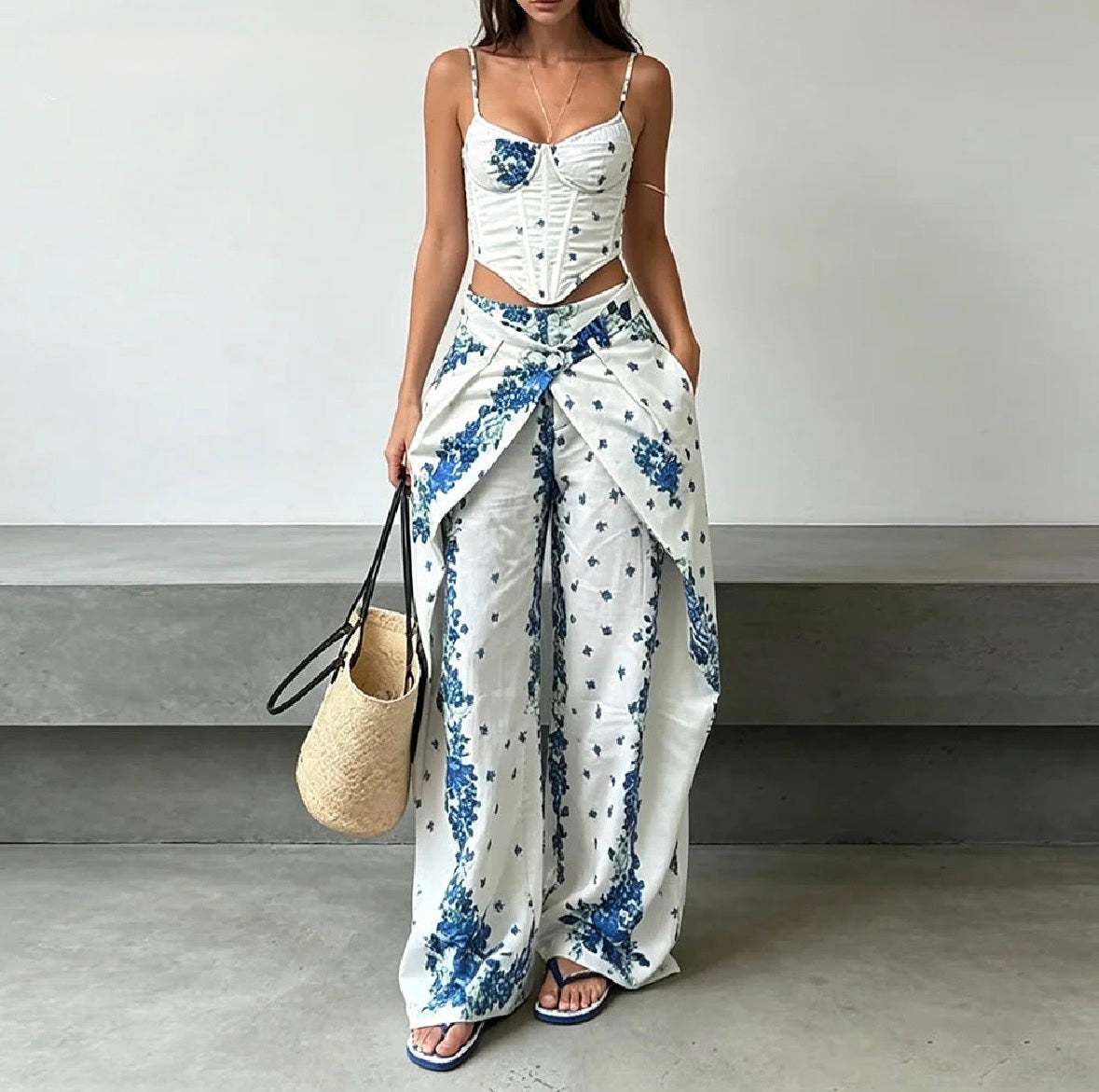 The Amalfi Floral Pant Set