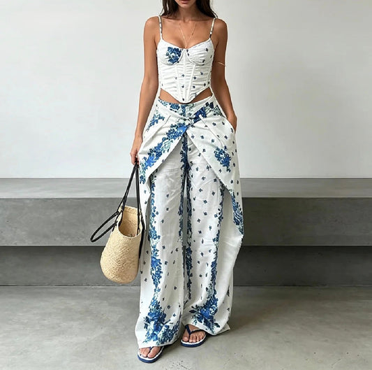 The Amalfi Floral Pant Set from the Soft & Sophisticated at Lavishly Me