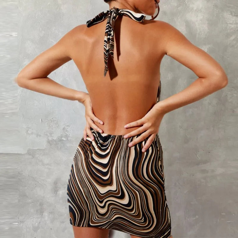 The Noir Halo Mini Dress from the After Dark at Lavishly Me