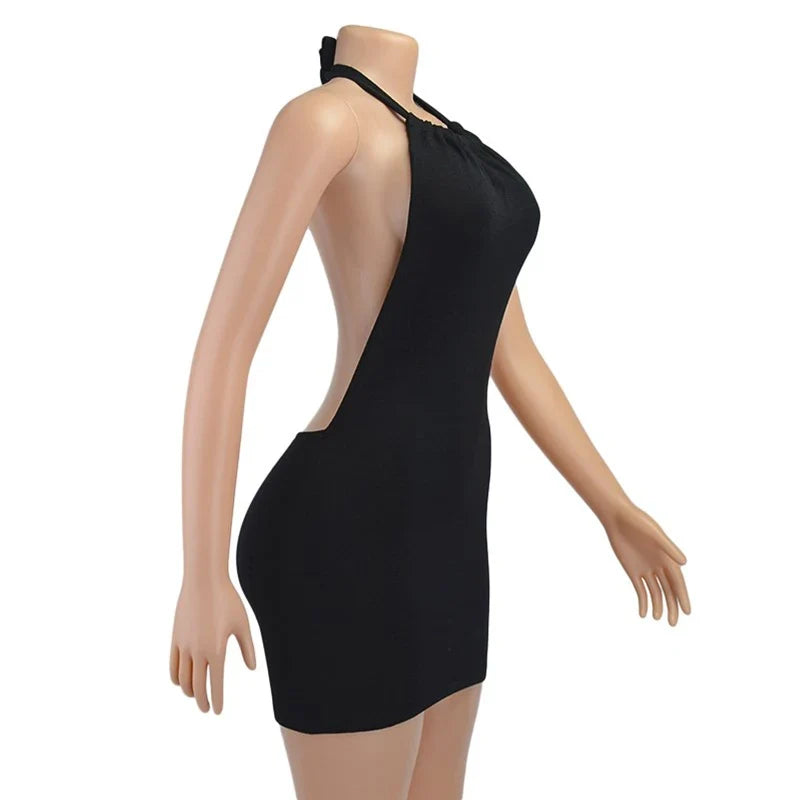 The Noir Halo Mini Dress from the After Dark at Lavishly Me