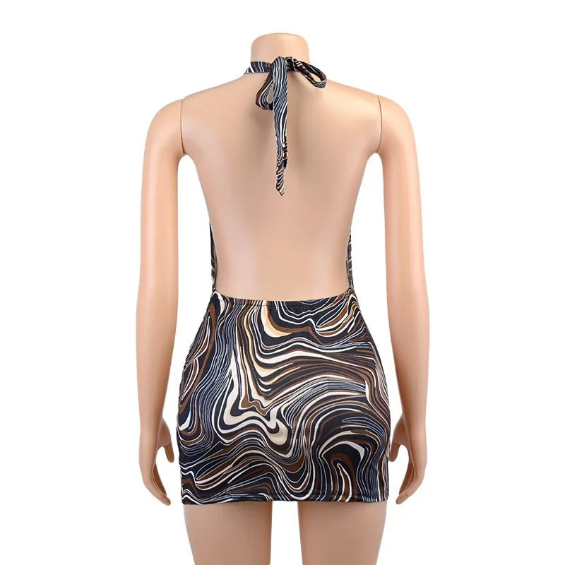 The Noir Halo Mini Dress from the After Dark at Lavishly Me