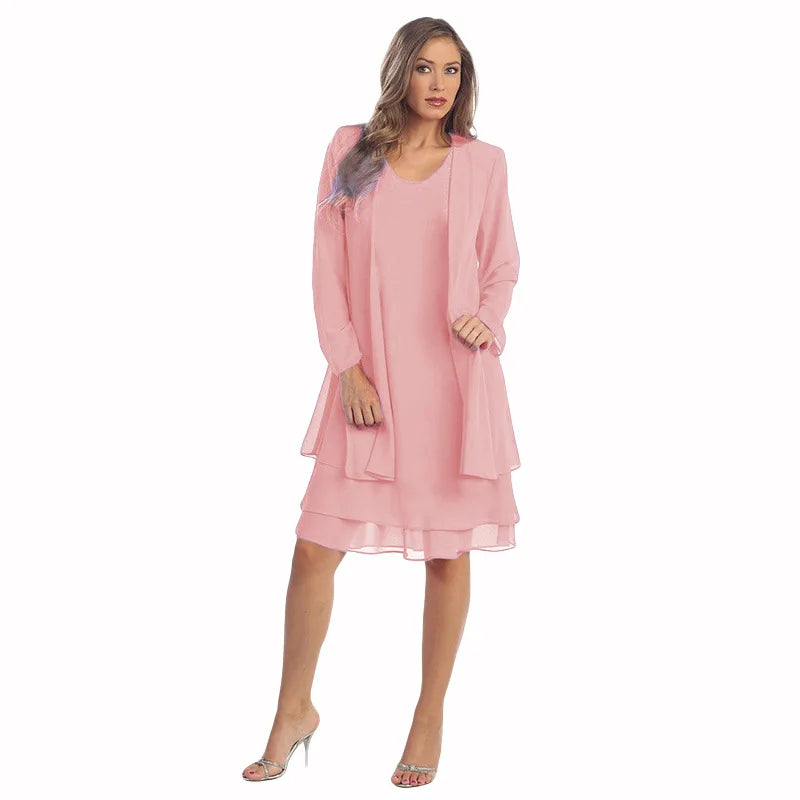 The Florence Chiffon Layered Dress Set from the Soft & Sophisticated at Lavishly Me