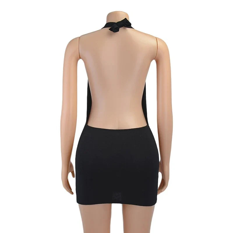 The Noir Halo Mini Dress from the After Dark at Lavishly Me