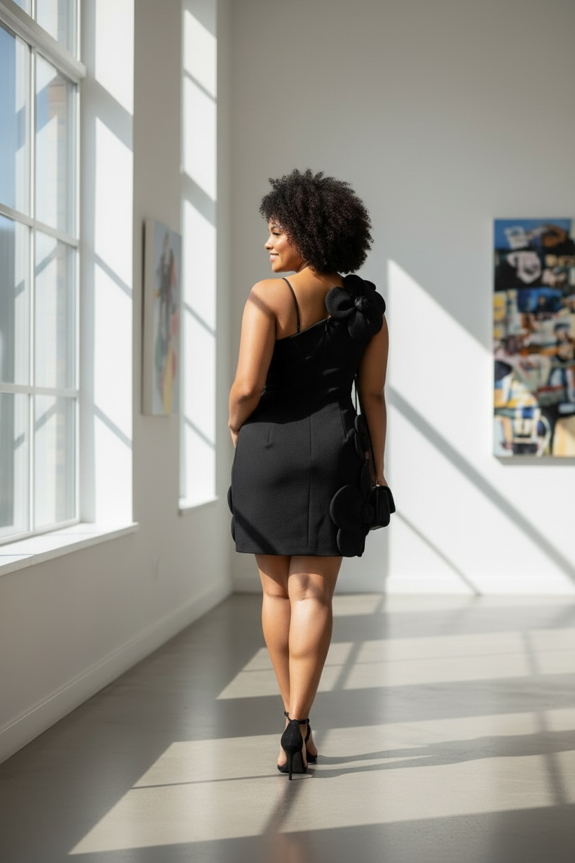 The Dominique Lace-Up Dress