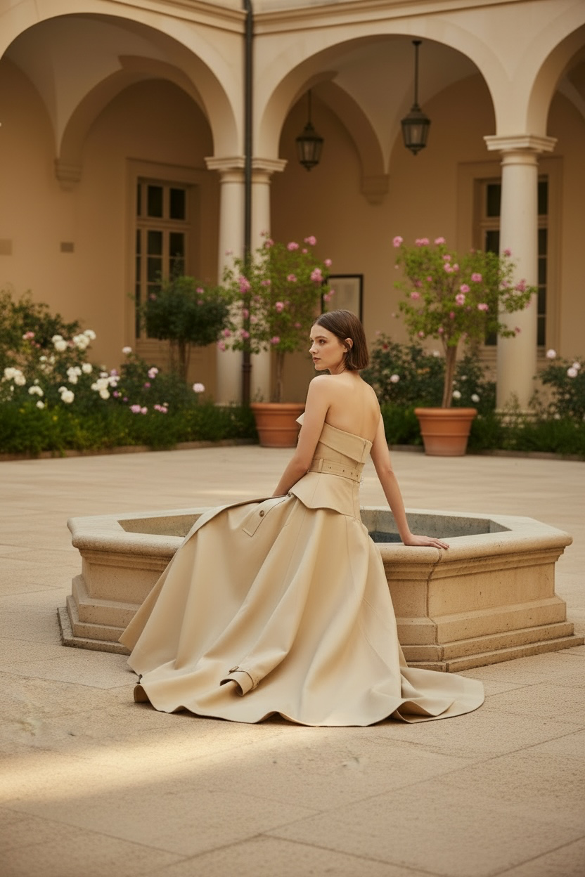The Belmont Strapless Midi Dress from the Lavishly Me Edit at Lavishly Me
