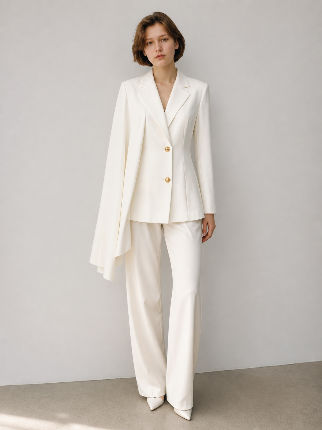 The Alabaster Cape Skirt Set from the Everyday Luxe at Lavishly Me