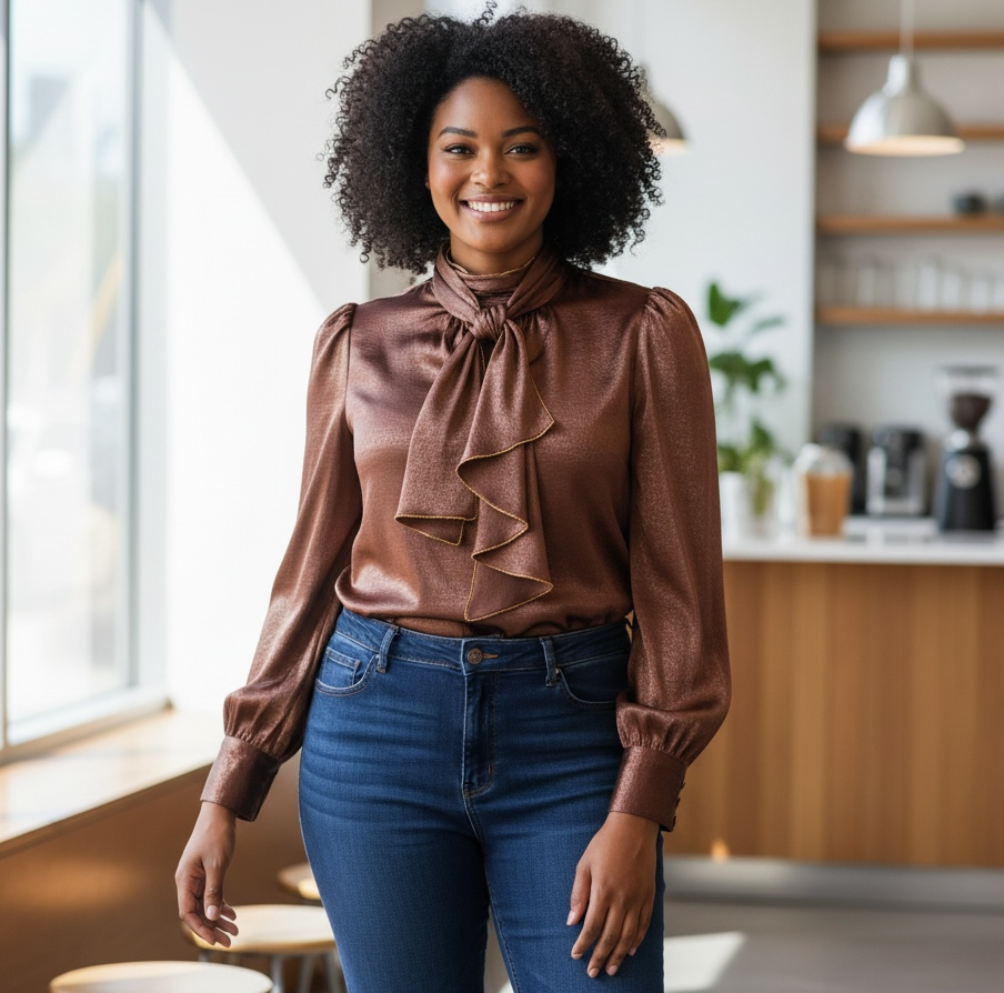 The Bellamy Long-Sleeve Blouse from the Lavishly Me Edit at Lavishly Me