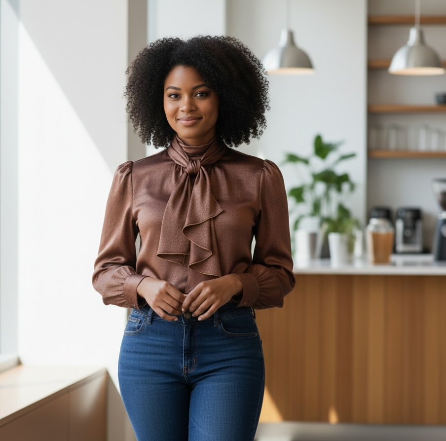 The Bellamy Long-Sleeve Blouse from the Lavishly Me Edit at Lavishly Me