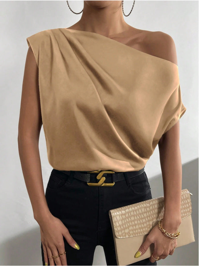 The Amélie Off-Shoulder Satin Top from the Lavishly Me Edit at Lavishly Me