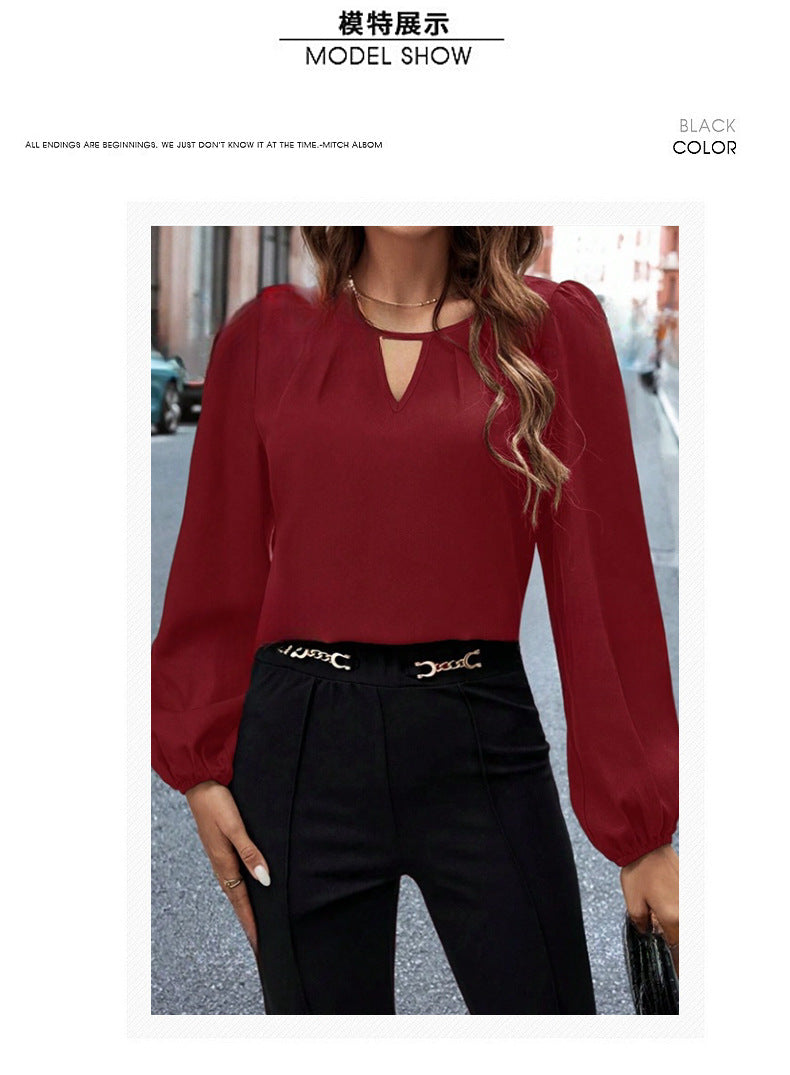 The Camille Pleated Satin Blouse from the Lavishly Me Edit at Lavishly Me