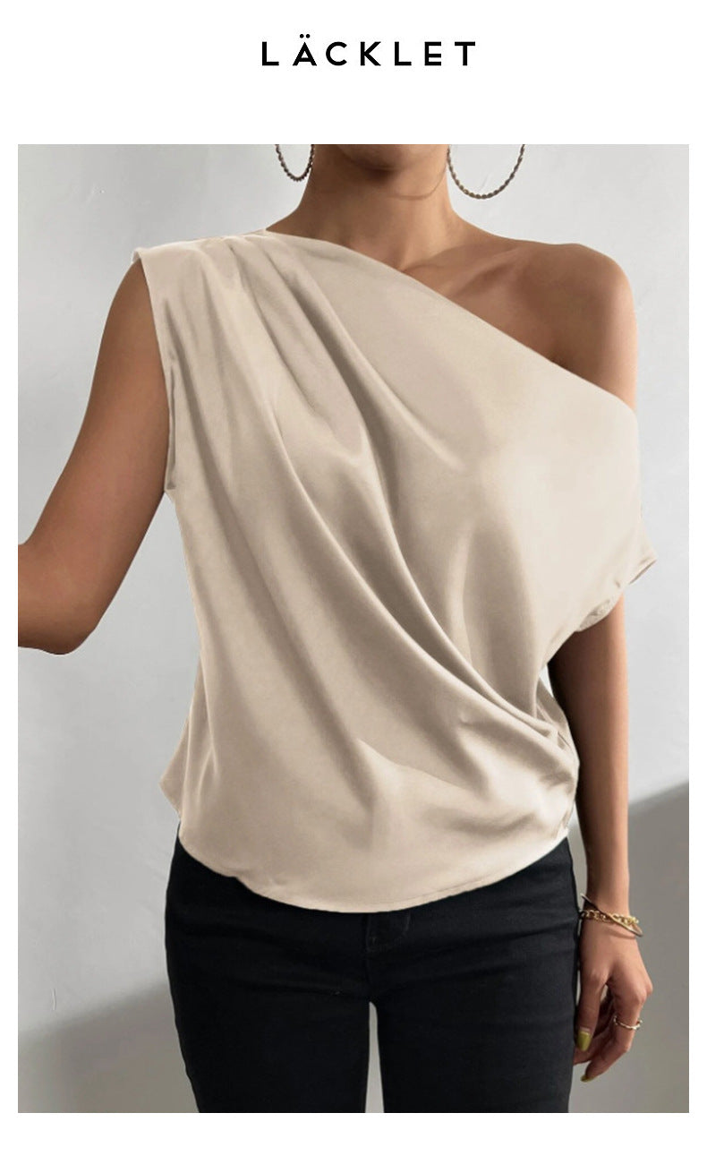 The Amélie Off-Shoulder Satin Top from the Lavishly Me Edit at Lavishly Me