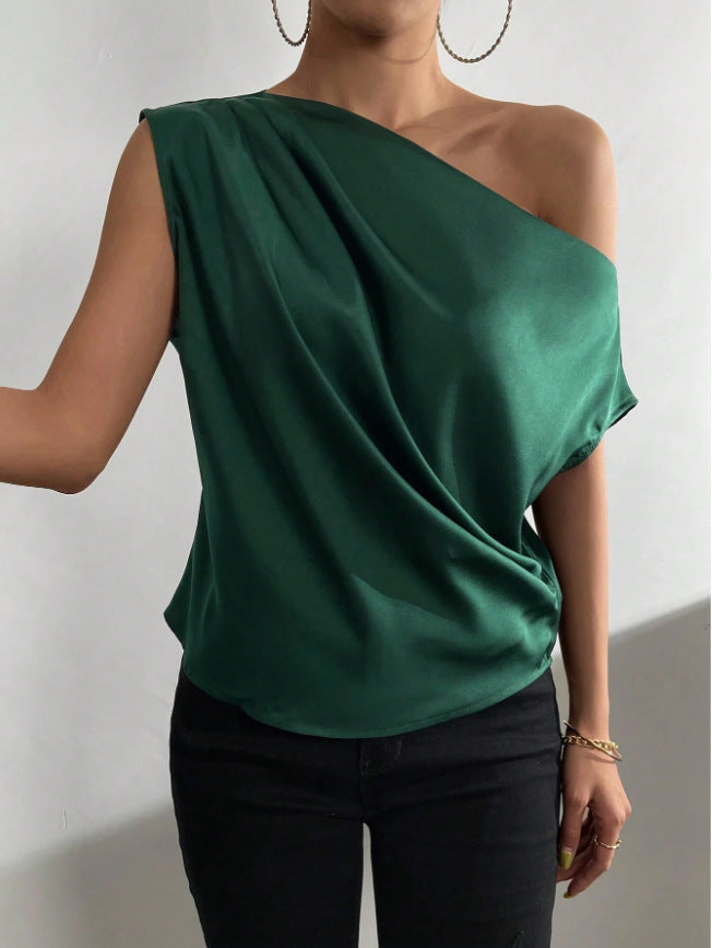 The Amélie Off-Shoulder Satin Top from the Lavishly Me Edit at Lavishly Me