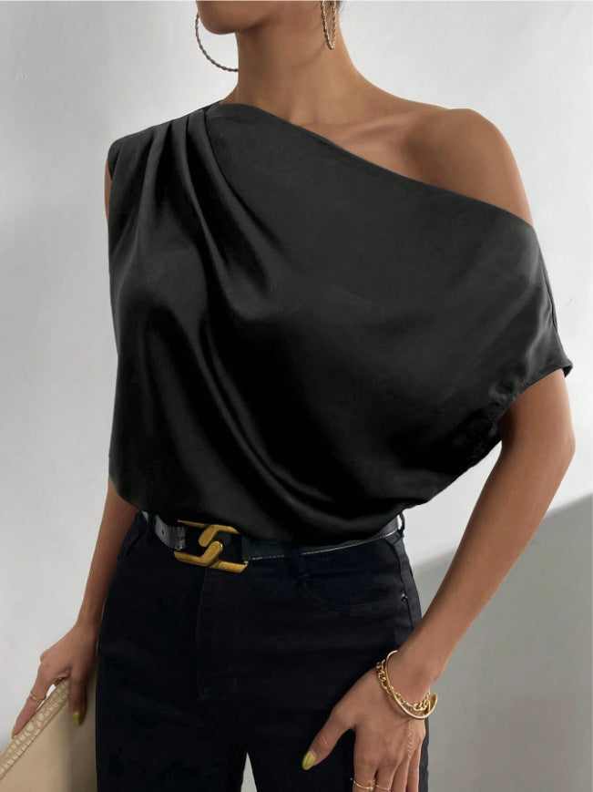 The Amélie Off-Shoulder Satin Top from the Lavishly Me Edit at Lavishly Me