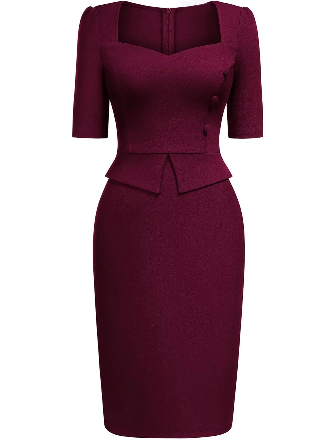 The Camille Peplum Pencil Dress from the Lavishly Me Edit at Lavishly Me