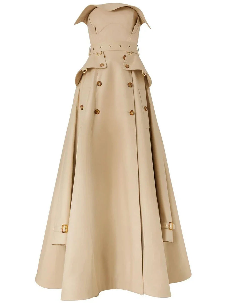 The Belmont Strapless Midi Dress from the Lavishly Me Edit at Lavishly Me