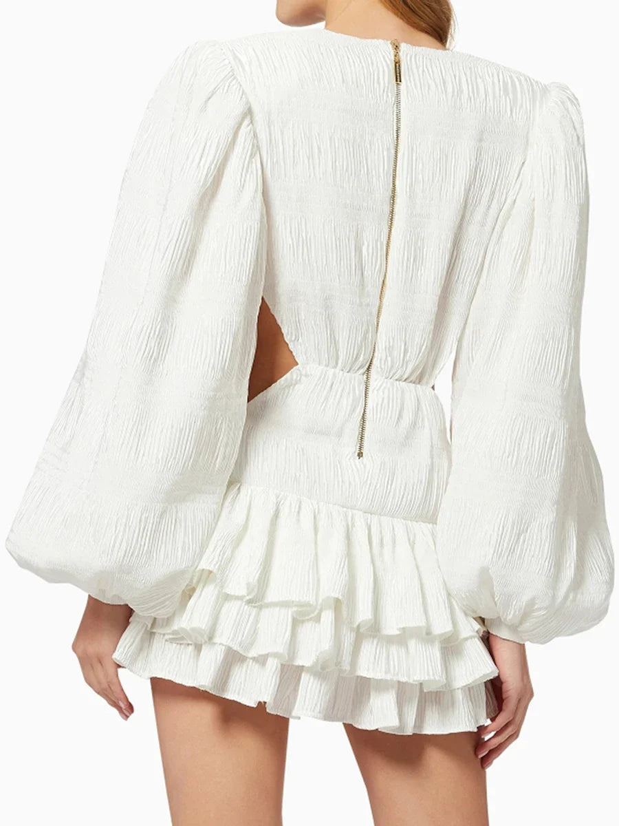 The Amora Lantern-Sleeve Dress from the Lavishly Me Edit at Lavishly Me