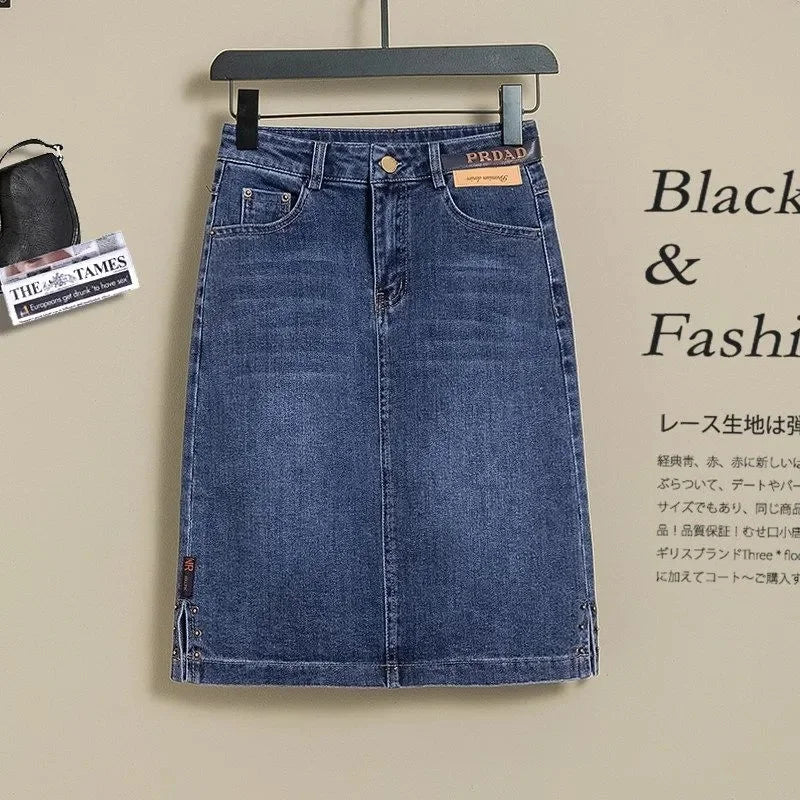 The Soho Split Denim Skirt from the Lavishly Me Edit at Lavishly Me