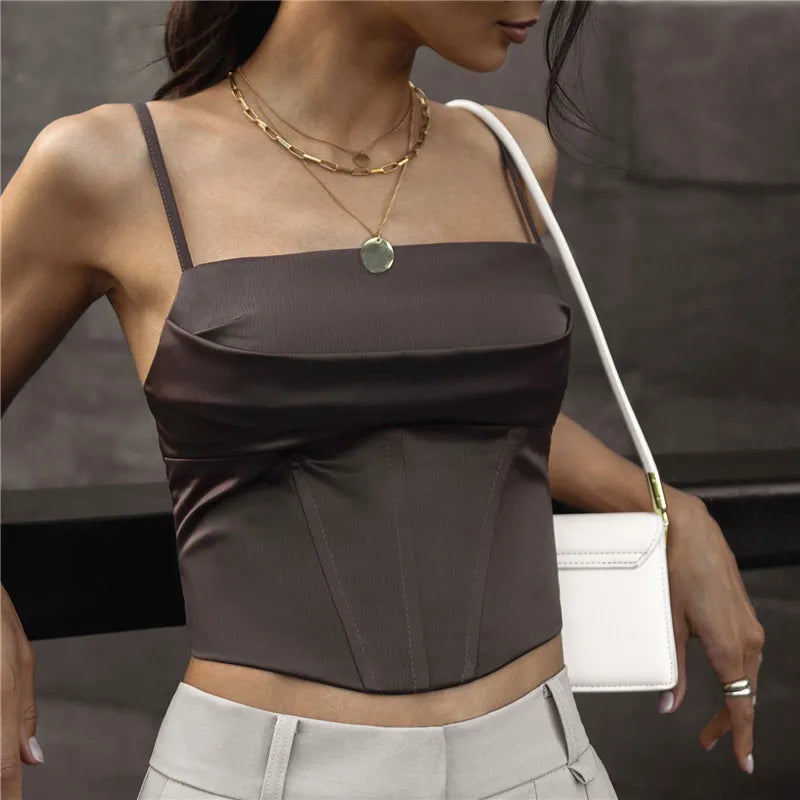 The Valencia Lace-Up Crop Top from the Soft & Sophisticated at Lavishly Me