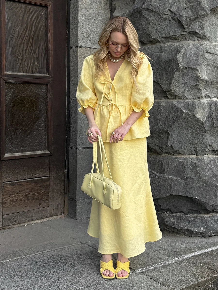 The Savannah Cotton Skirt Set from the Everyday Luxe at Lavishly Me