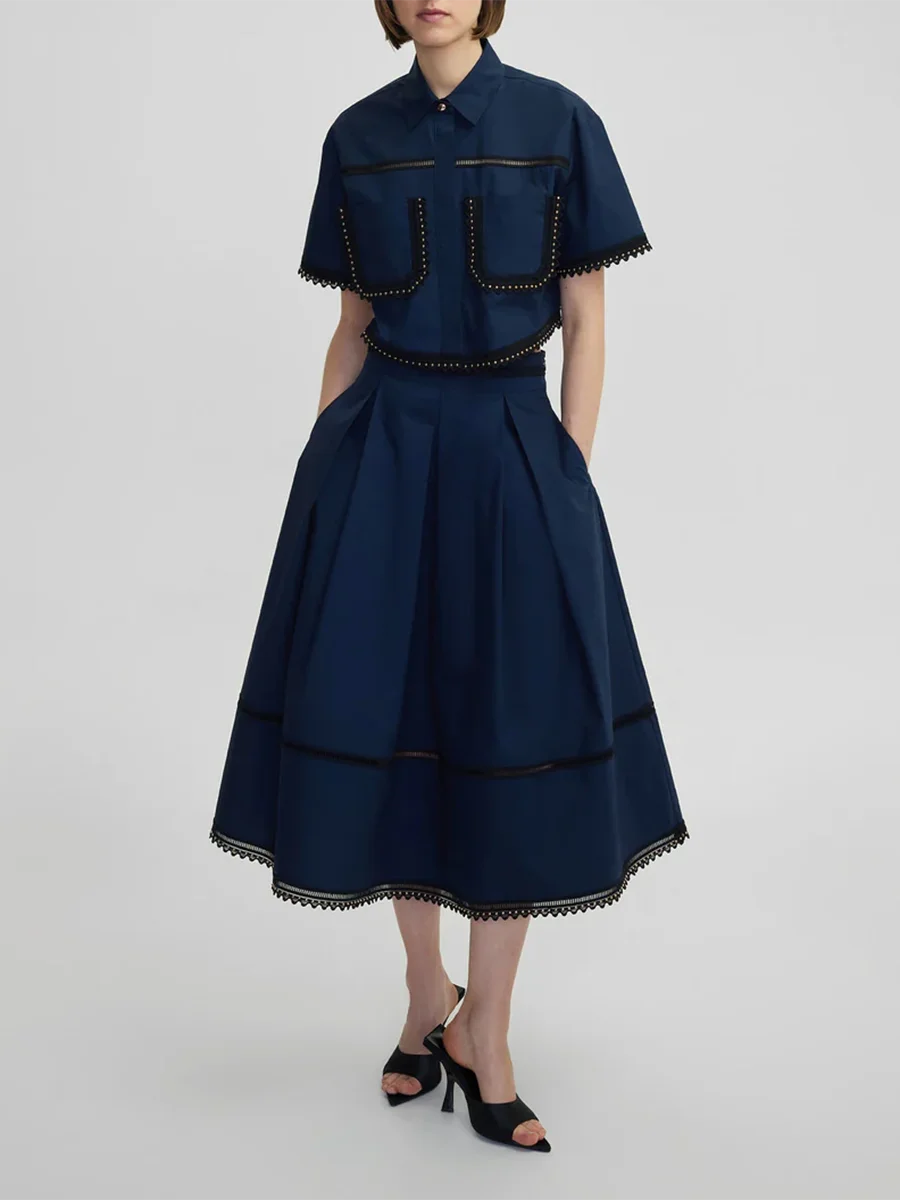 The Kensington Collared Skirt Set from the Everyday Luxe at Lavishly Me