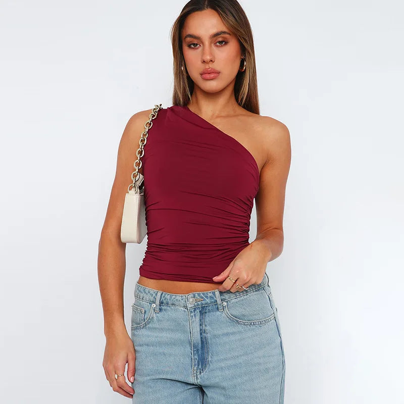 The Sienna One-Shoulder Tank from the Lavishly Me Edit at Lavishly Me