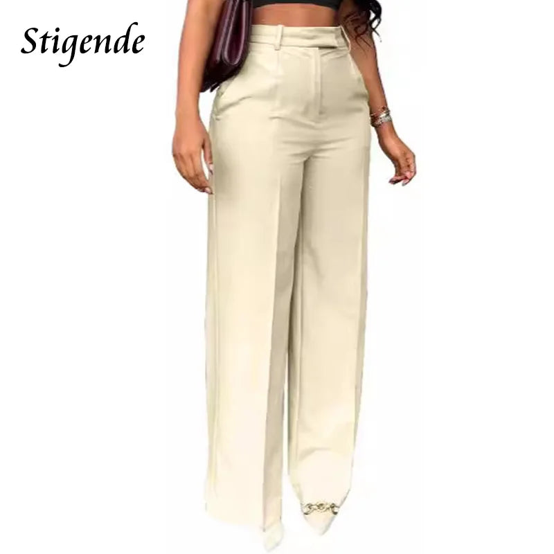 The Sterling Wide-Leg Dress Trousers from the Boss Energy at Lavishly Me