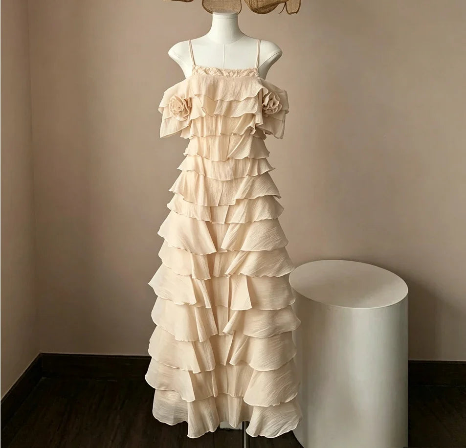 The Marisol Ruffle Maxi Dress from the Soft & Sophisticated at Lavishly Me