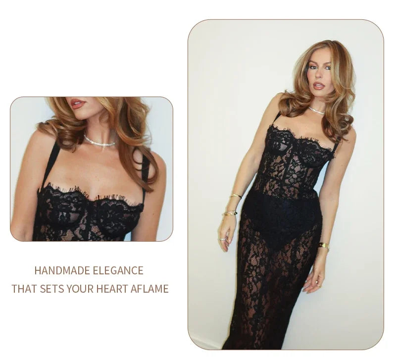 The Midnight Lace Gown from the Celebration Edit at Lavishly Me