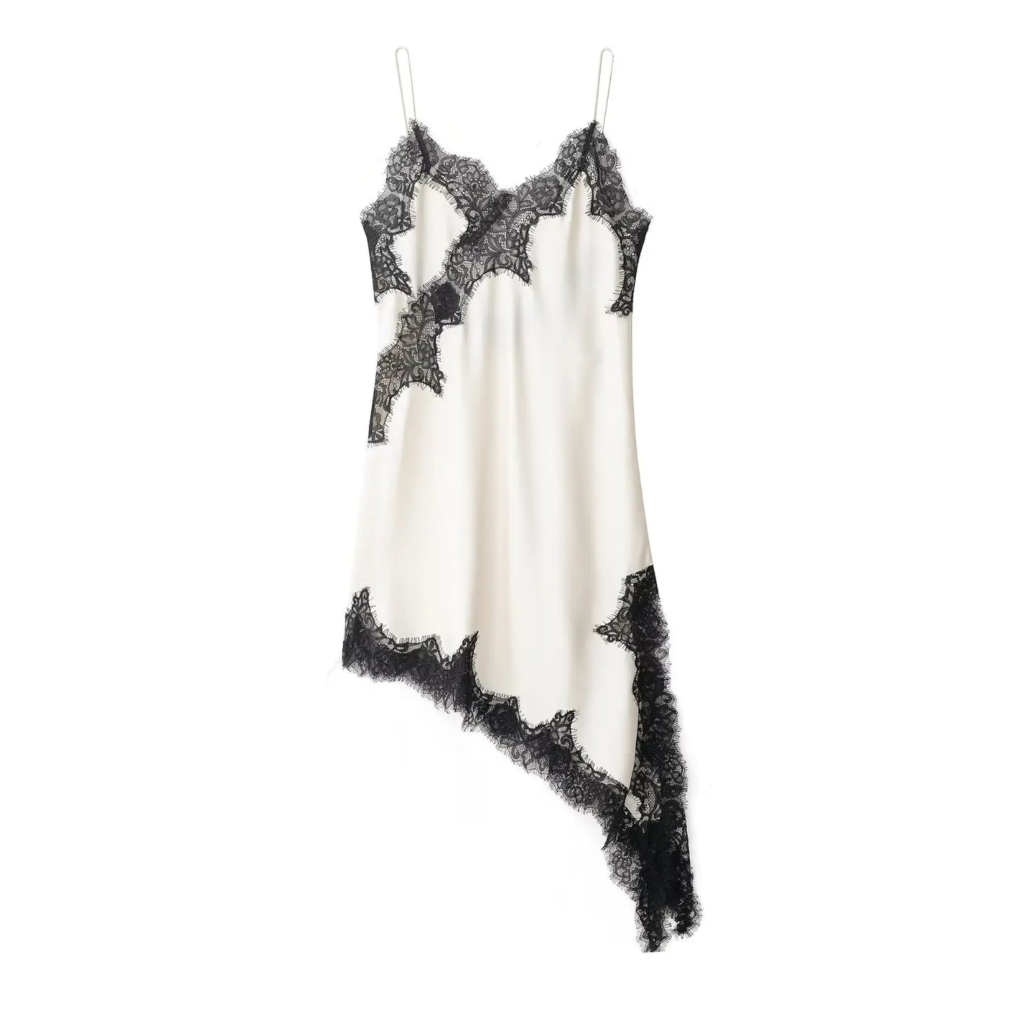 The Amélie Lace Satin Mini Dress from the After Dark at Lavishly Me
