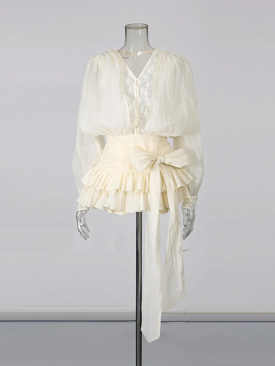 The Rosaline Lace Mini Dress