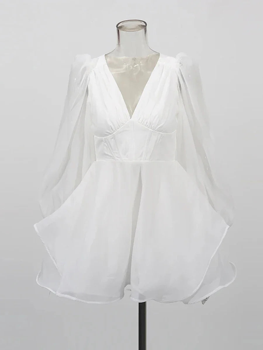The Valencia Deep-V Dress