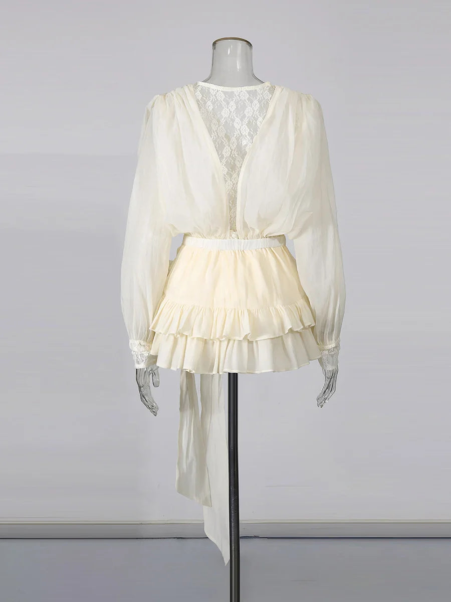 The Rosaline Lace Mini Dress