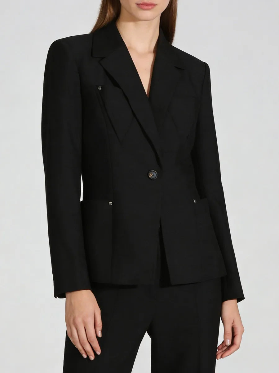 The Onyx Rivet Pocket Blazer from the Boss Energy at Lavishly Me