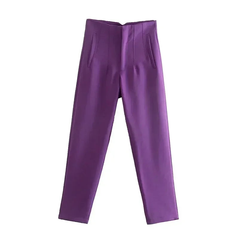 The Sutton High-Waist Cropped Trousers from the Boss Energy at Lavishly Me