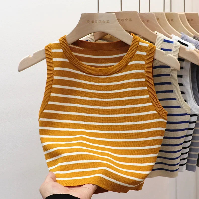 The Riviera Stripe Knit Tank from the Lavishly Me Edit at Lavishly Me
