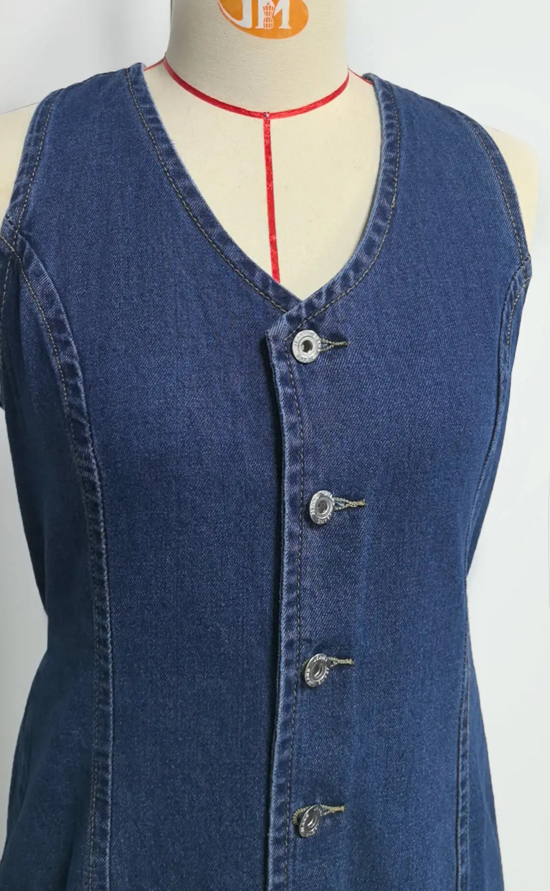 The Milano Denim Midi Dress