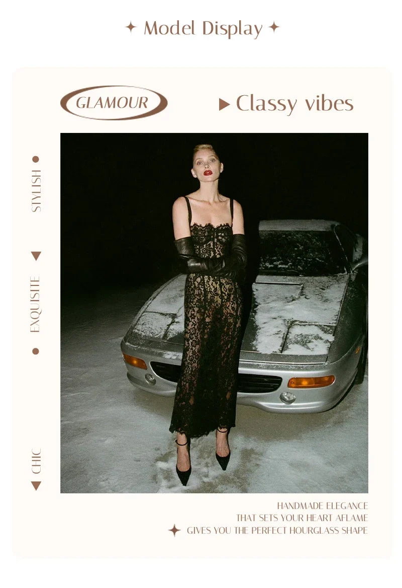 The Midnight Lace Gown from the Celebration Edit at Lavishly Me